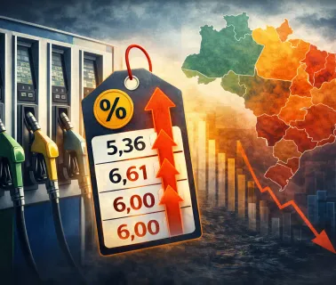 Aumento do ICMS eleva o preço da gasolina no Brasil com impacto por estado