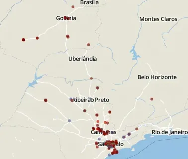 Mapa entrega localização de Postos investigados pela Receita Federal