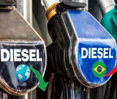Bicos de diesel indicam alta do preço no Brasil em comparação ao mercado internacional