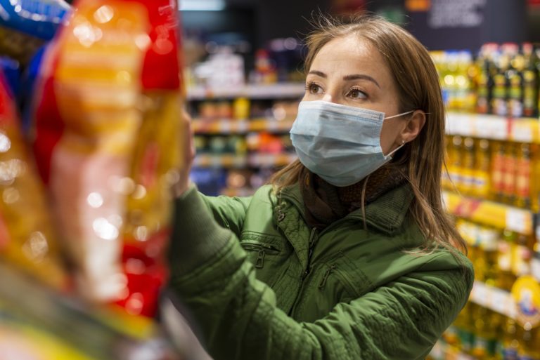 rótulos dos produtos para frente