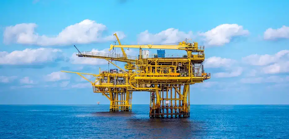 Plataforma de extração de petroleo e gás